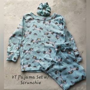 2T Unicorn Pajama Set